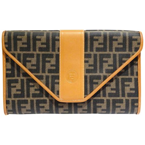 fendi leather envelope clutch|fendi clutch price.